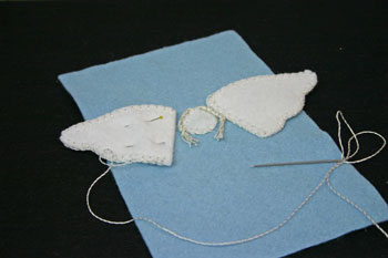 Easy Angel Crafts Angel Gift Bag do same steps for second wing