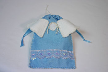 Easy Angel Crafts Angel Gift Bag finished bag