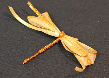 Easy Angel Crafts Clothespin Angel Ornament step 4 wrap wire around layered materials