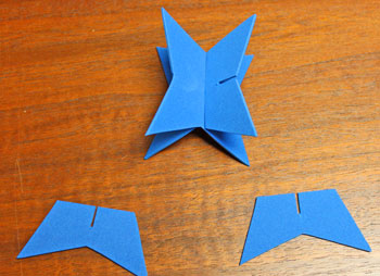 Craft Foam 3-D Star step 4 connect two full stars