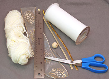 Easy Angel Crafts Tulle Angel materials and tools