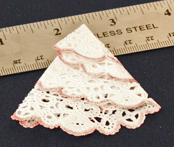 Easy Christmas Crafts Paper Doily Folded Christmas Tree Ornament step 4 fold again