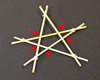 Easy Christmas Crafts Five Point Wooden Star smaller star