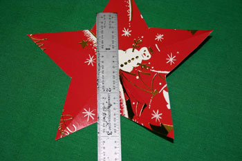 Easy Christmas crafts five point star fold between points