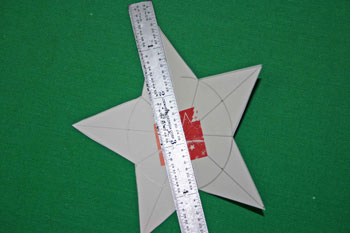 Easy Christmas crafts five point star fold points