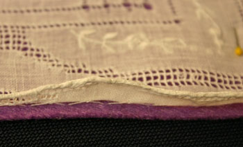 Easy Felt Crafts Handkerchief Valet use small hidden stitches