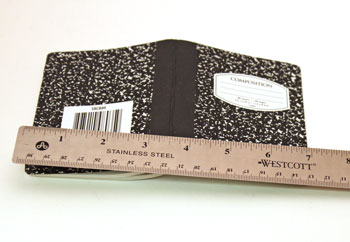 Easy Felt Crafts Notepad Cover1 step 1 measure width of opened notepad