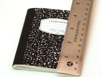 Easy Felt Crafts Notepad Cover1 step 2 measure height of notepad