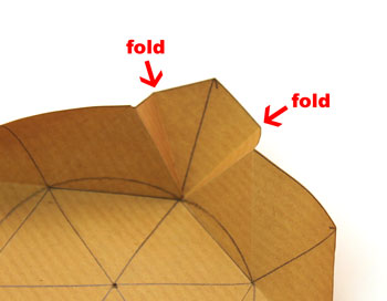 Easy Paper Crafts Six Point Star Step 11 fold corners inside