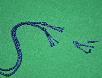 Easy felt crafts keepsake gift bag trim ends of braid