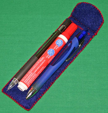 Easy felt crafts pen pencil holder with laundry pen