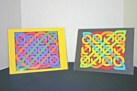 Easy paper crafts celtic design 12 circles two versions