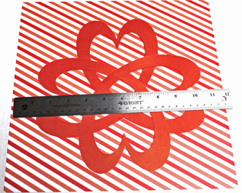 Easy Paper Crafts Celtic Designs Celtic Heart Knot step 7 use ruler to help position design