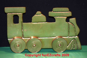 Easy paper crafts pinhole pictures brass train