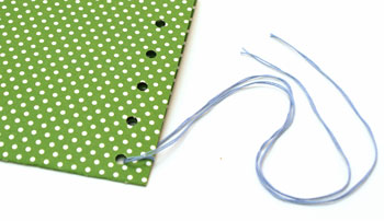 Easy paper crafts pocket calendar step 13 pull yarn evenly