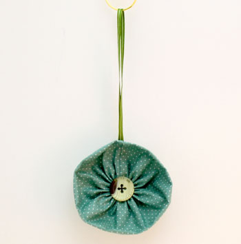 Fabric Flower Ornament