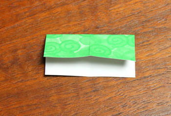 Folded Paper Squares Star step 5 fold opposite half