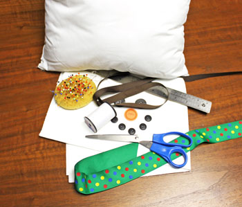 Fred the snowman pillow materials and tools