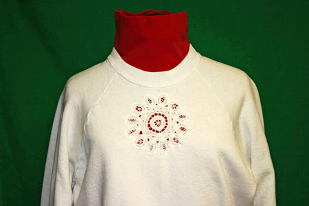 Frugal-Fun-Crafts-White-Sweatshirt-with-six-inch-Battenberg-lace