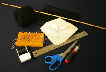 Frugal fun crafts handkerchief wall hanging materials and tools