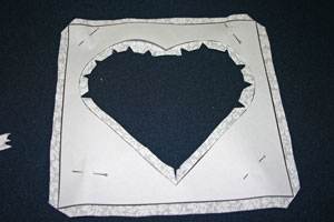 Frugal fun crafts punched quilt heart clips curves, corners and points