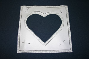 Frugal fun crafts punched quilt heart cut heart frame