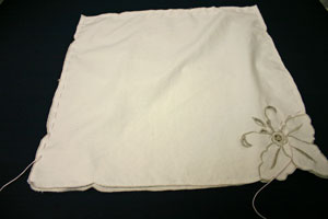 Frugal fun crafts sewn napkin pillow stop to insert pillow shape