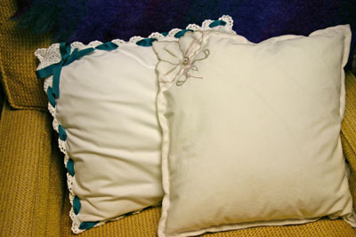 Frugal fun crafts napkin pillow - two