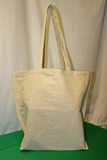 Frugal fun projects easy canvas shopping bag finished front view