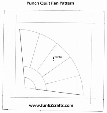 Fun Easy Punched Quilt Fan pattern