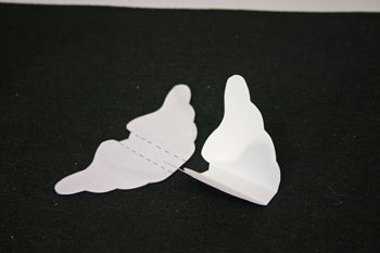 Easy Angel Crafts - Paper Cone Angel - fold wings