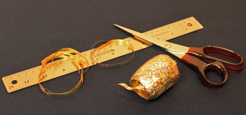 Easy Angel Crafts Paper-Star-Angel-Ornament-Pattern Step 13 cut ribbon
