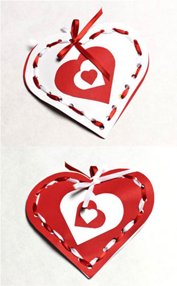 Valentine Heart Pocket finished showing both sides
