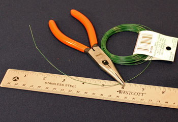Easy Christmas Crafts Bell Ornament step 1 cut wire