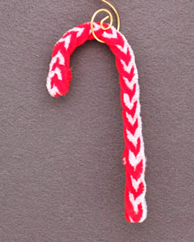 Braided Candy Cane Ornament