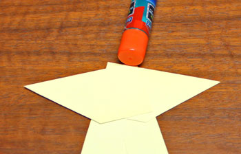 Curled Paper Angel step 4 glue second arm shape