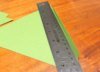 Diamond Shapes Christmas Tree step 10 fold first flap