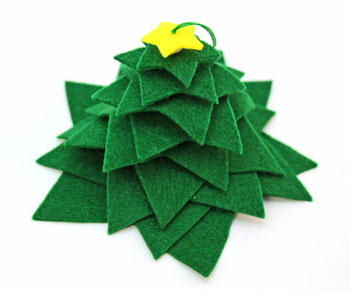Felt Stars Christmas Tree step 7 ready to display or decorate further