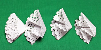 Folded Paper Doily Ornament step 5 fold other shapes