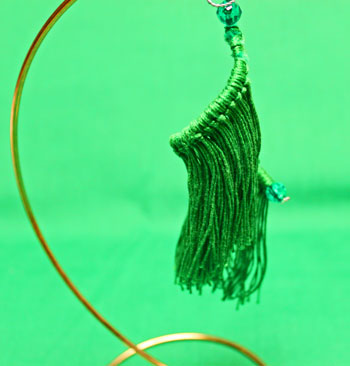 Fringed Yarn Ornament