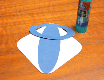 Geometric Paper Angel step 4 glue wings