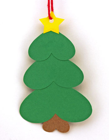 Heart Paper Christmas Tree
