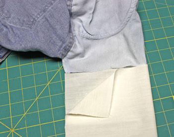 How to repair jeans pocket step 2 cut repair fabric