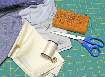 How to repair jeans pocket tools and materials