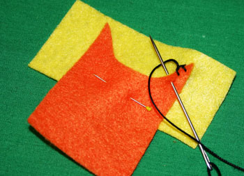 How to sew blanket stitch overlay step 8 continue stitches