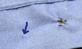 How to sew on a button step 16 hidden thread