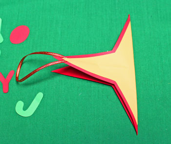 Joyful Star Ornament step 6 fold star across width