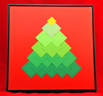 Ombre Squares Christmas Tree