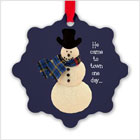 Snowflake Ornament with Snowman from funEZ Bazaar