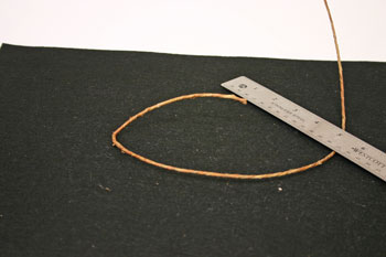 Easy Angel Crafts - Wire Angel - make first bend in wire